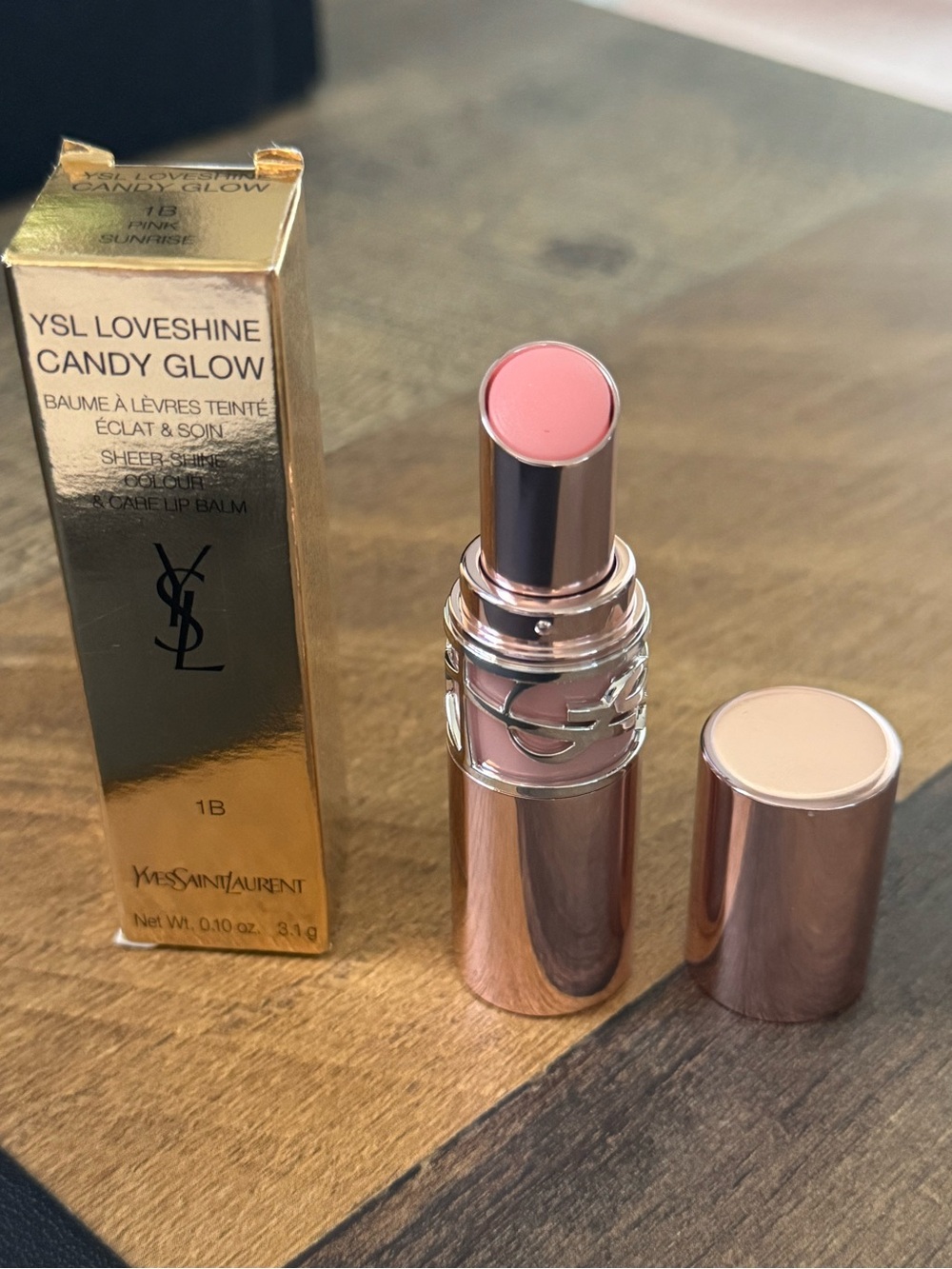 YSL Loveshine Candy Glow - 1B Pink Sunrise - Picture 5 of 6